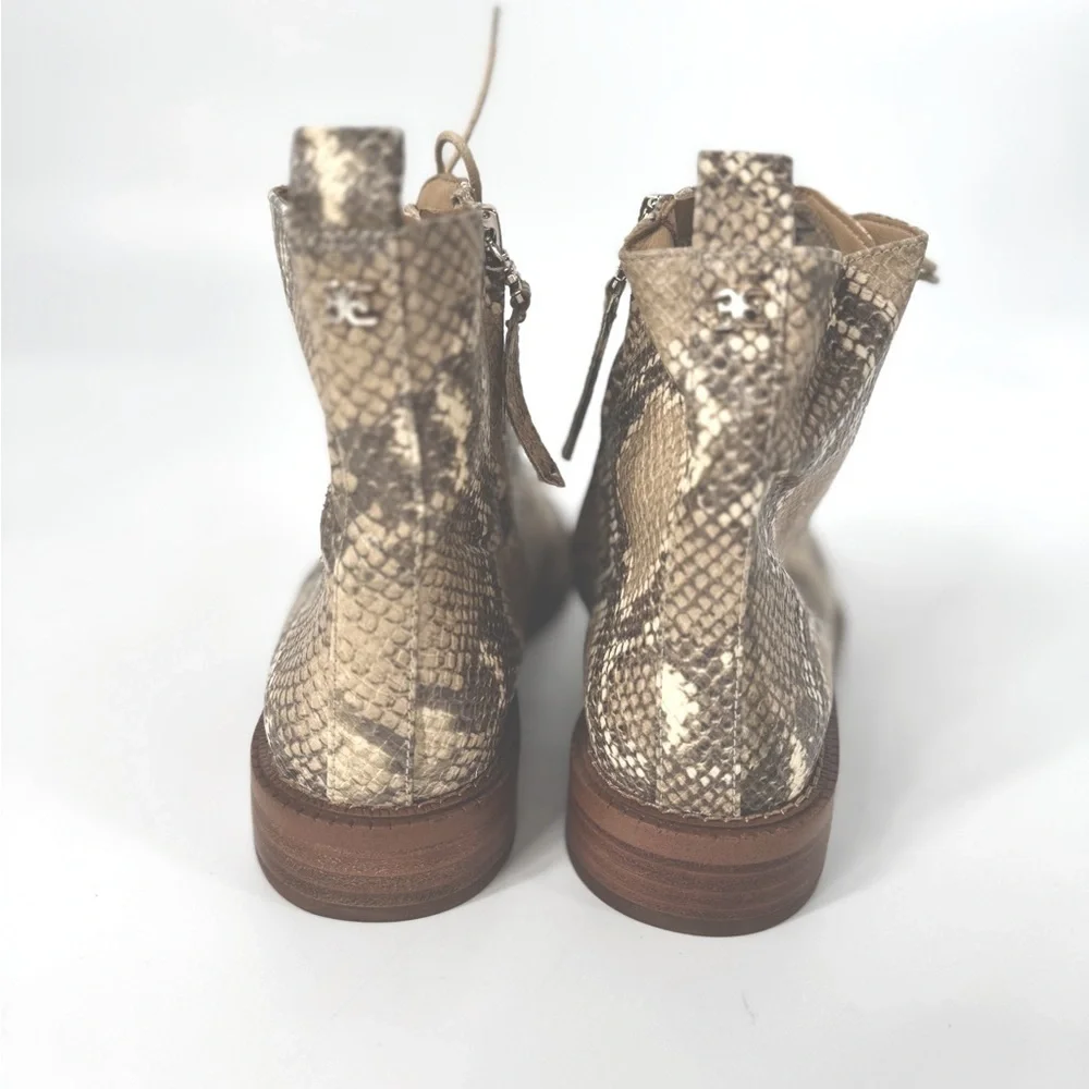 Sam Edelman Boots Nina Python Embossed Lace up